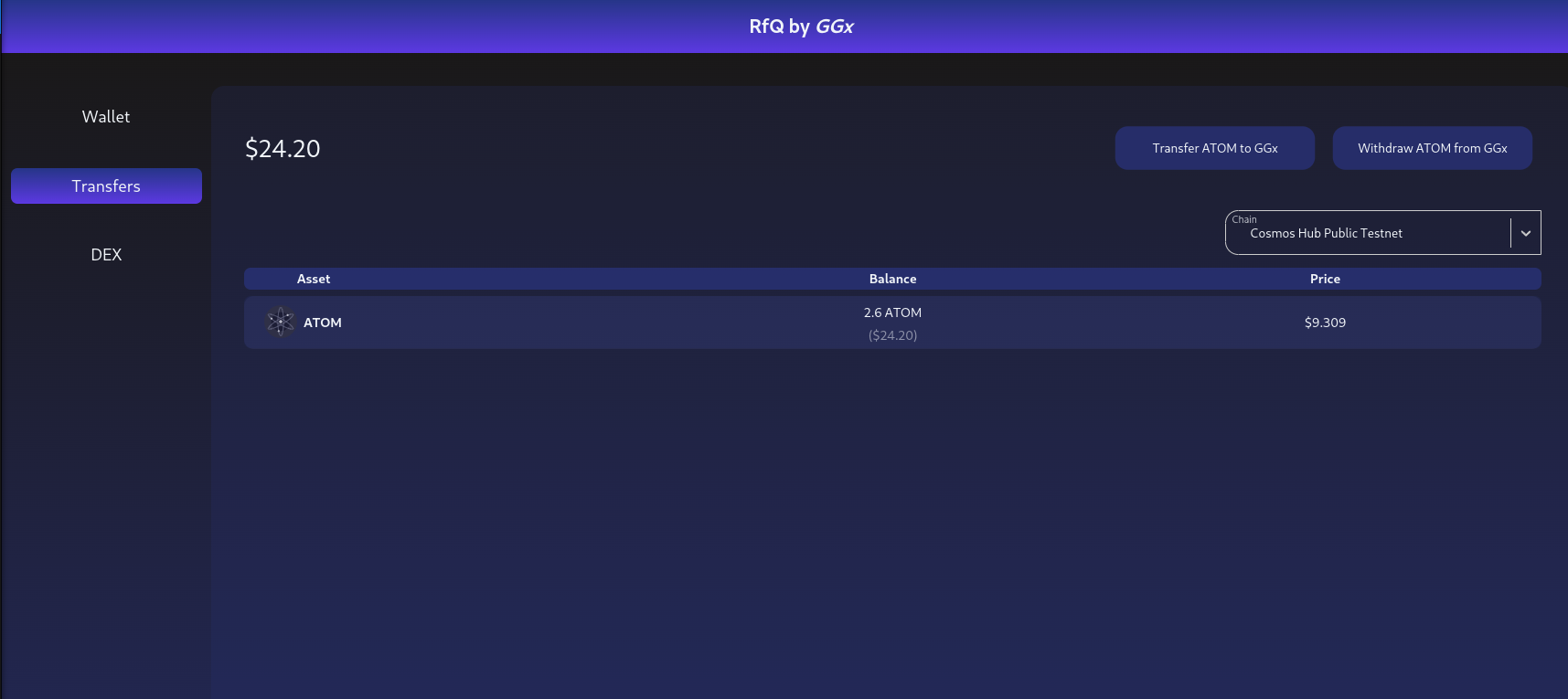 GGX Transfers page